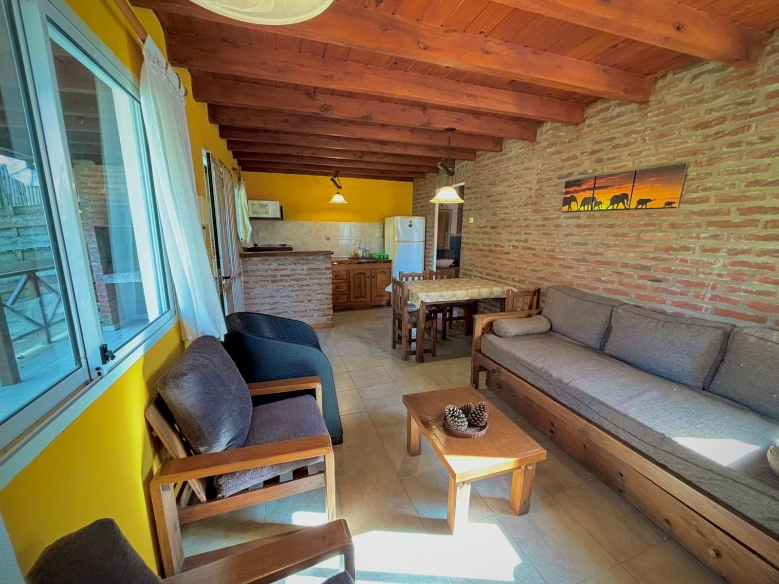 Bright living room of the 2-room cabin